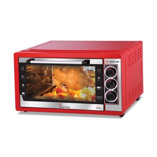 Cuptor electric cu termostat Harlem® Gourme HAF-405, 1500W, 40L, Tavi Incluse