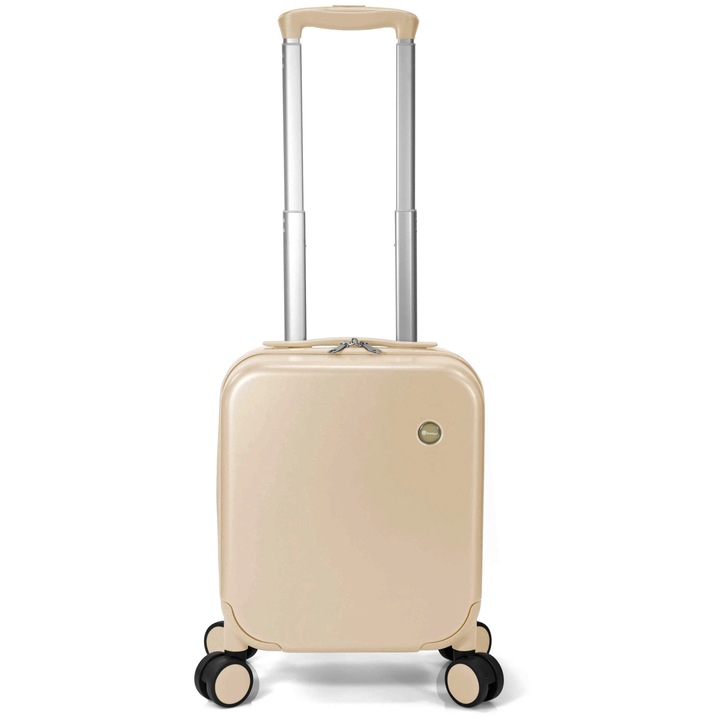 Kabinbőrönd XS Benzi, BZ 5789, ABS, 4 kerék, 40 cm, bézs