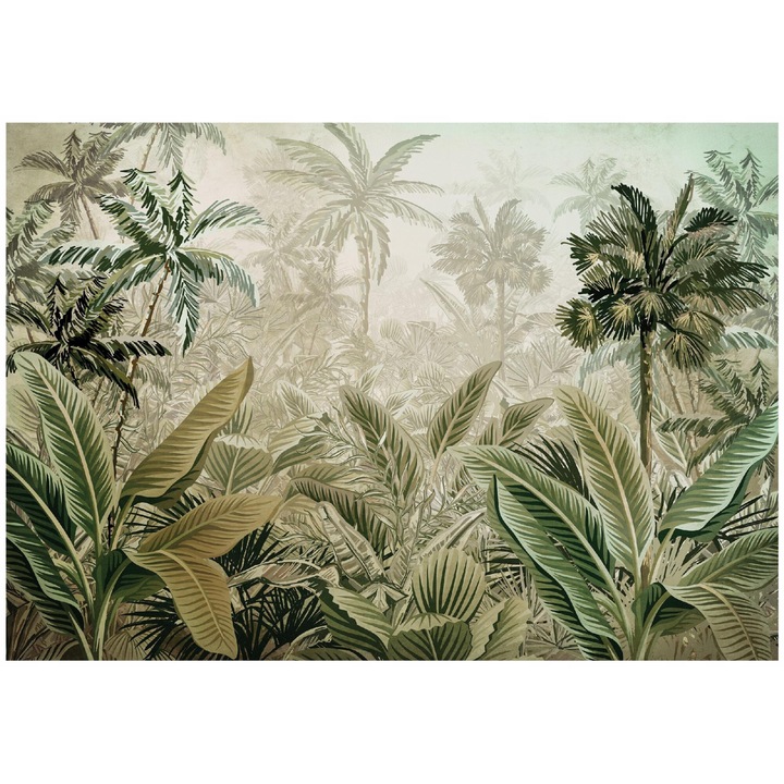 3D fotótapéta Green Forest Nature 400x280 cm, Modern nem szőtt tapéta, Hálószoba nappaliba