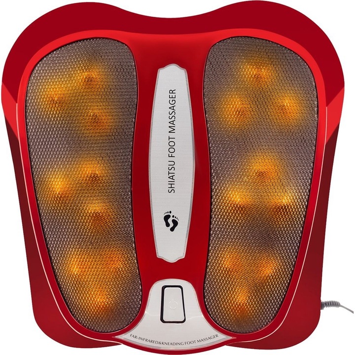 Talpmasszírozó "ISP Likesmart Foot Massager", 18 forgó elem, Fűtés funkció, fizikai rezgések, maximális hőmérséklet 50 fok
