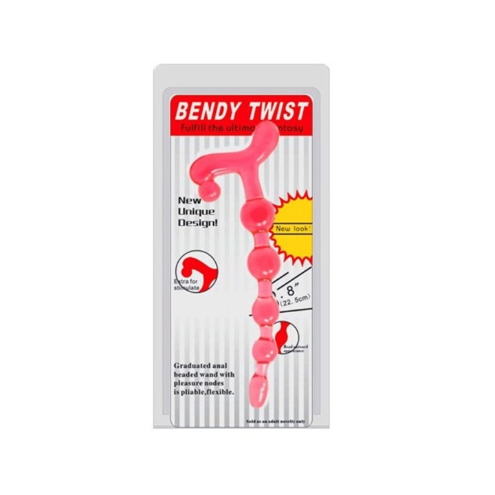 Hüvelygolyók, Pretty Love, Szilikon, 1 x Kegel Balls, Női, Átmérő 2,3 cm, Hossz 22,5 cm, Piros