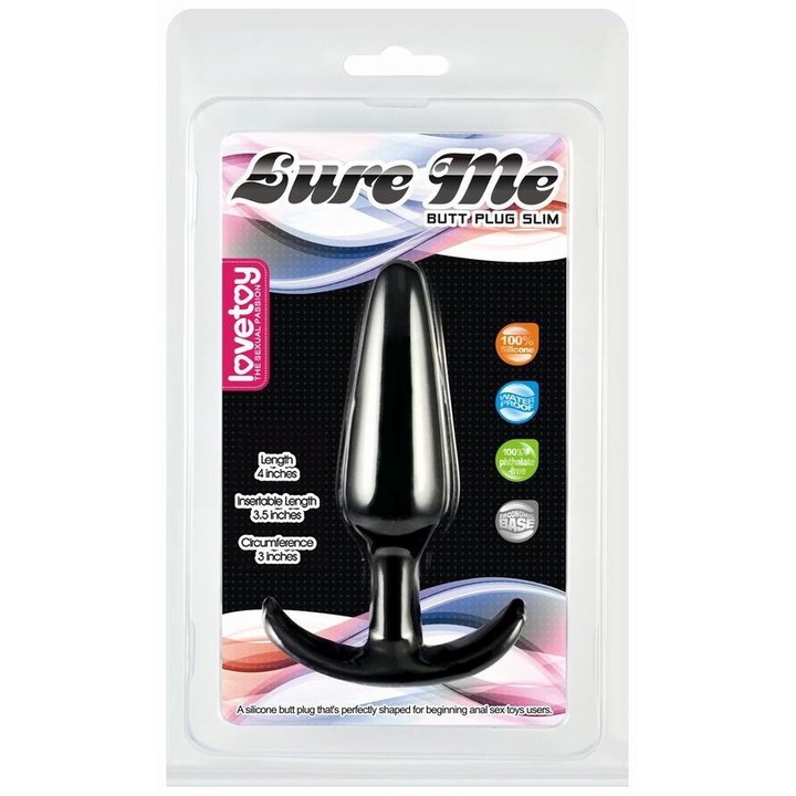 Anális dugó, Pretty Love, szilikon, 1 x anális dugó, női, átmérő 2,5 cm, hossz 12,2 cm, lila