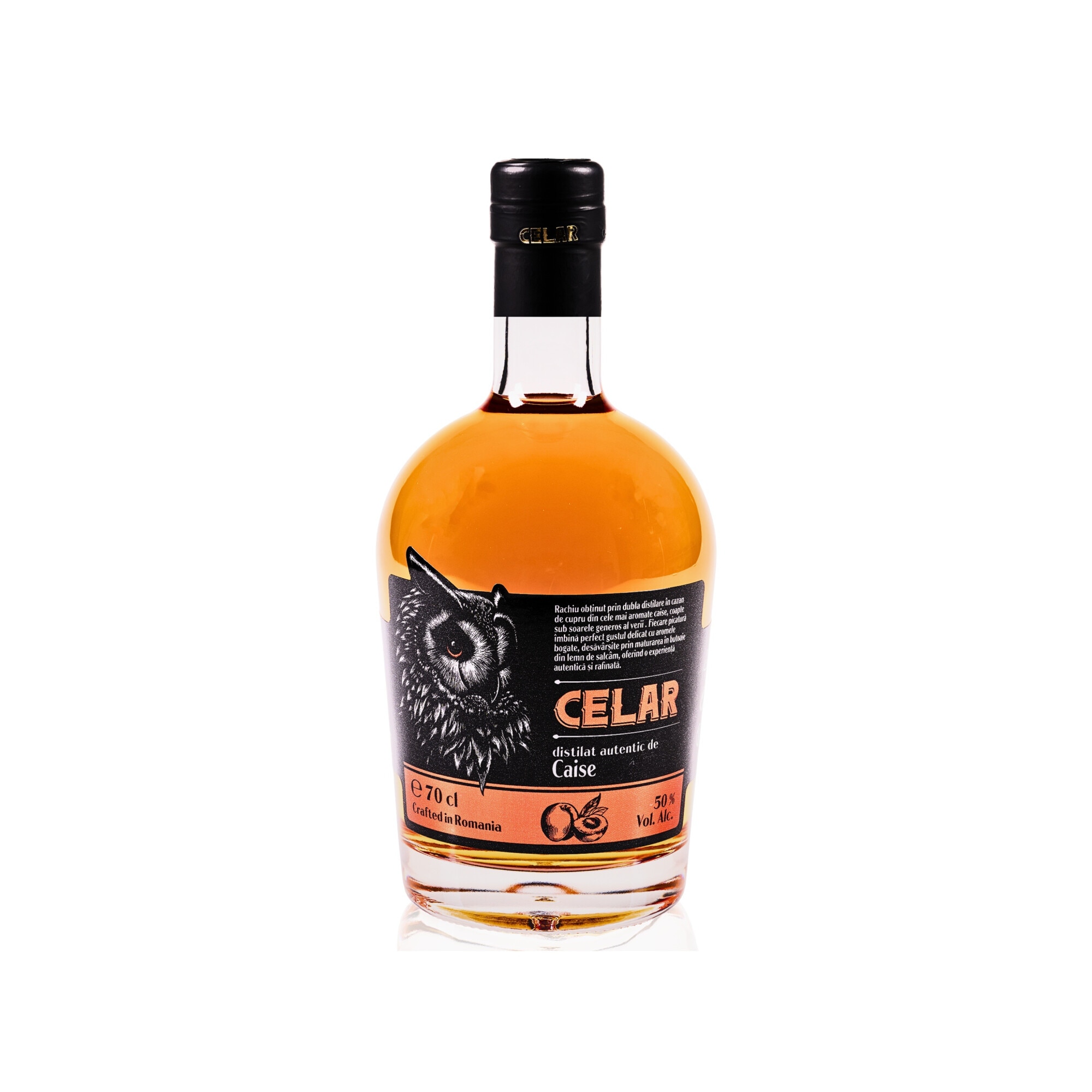Rachiu Premium Caise dublu distilat, CELAR, 50% alc., 700ml - eMAG.ro