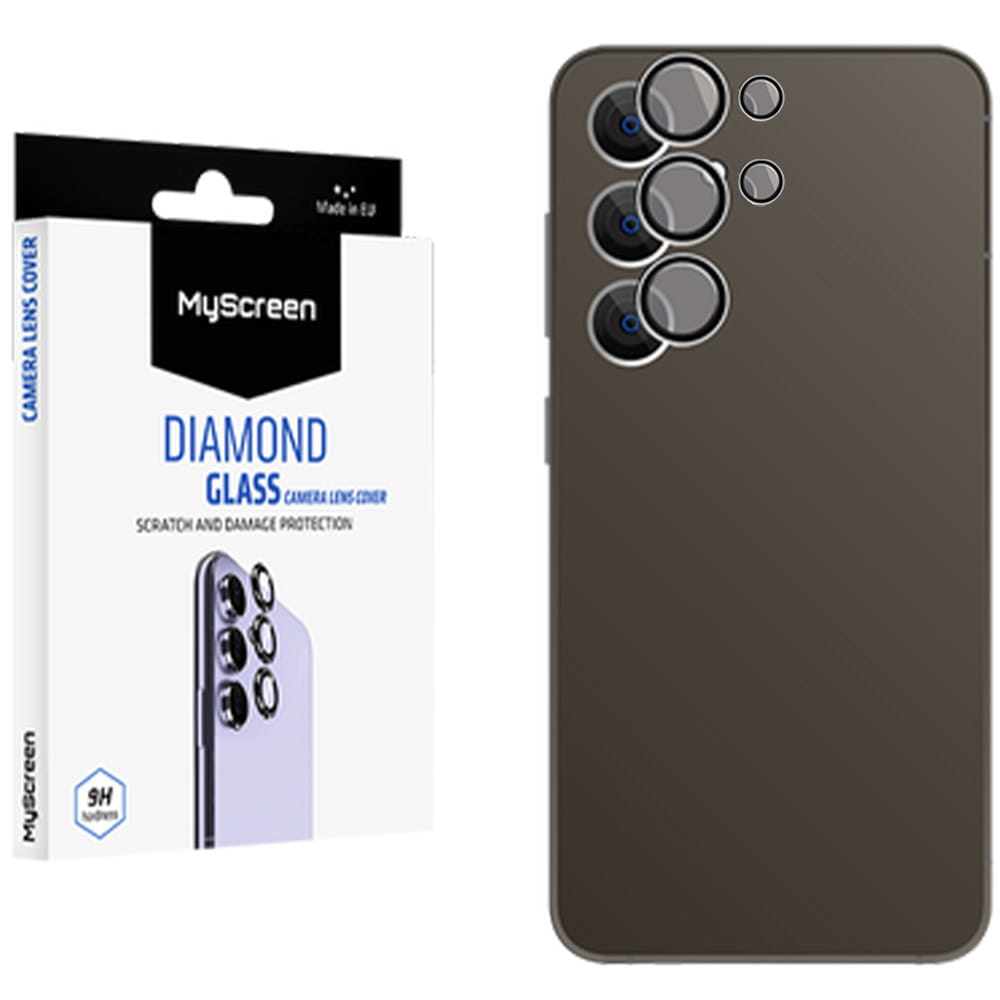Sticla camera photo MyScreen Diamond Glass Camera Lens Cover pentru Samsung Galaxy S25 Ultra, transparenta