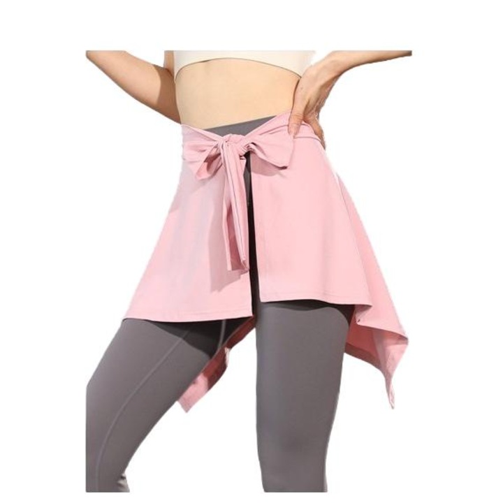 Fusta sport dama, talie neregulata, marime universala, roz