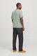 Jack & Jones, Organikuspamut póló gumis logóval, Világoszöld