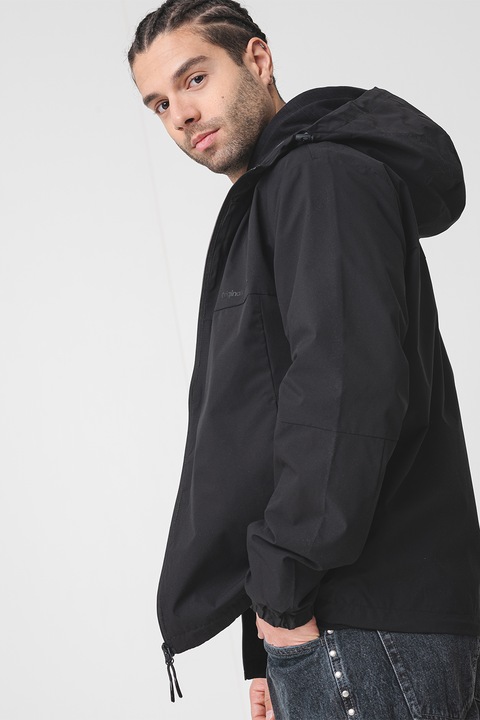 Jack & Jones, Зимно яке с качулка, Черен