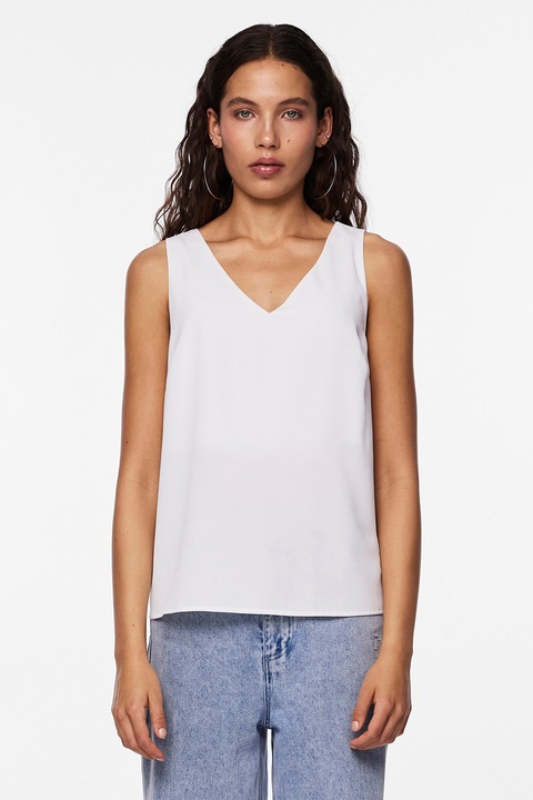 Pieces, Топ с шпиц, Бял