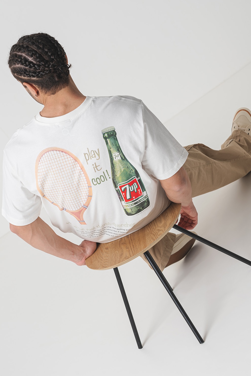 Only & Sons, Tricou din bumbac cu imprimeu, Rosu, Alb, M