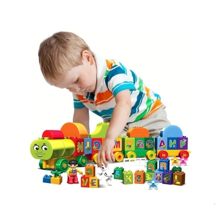 Joc de Construit Virtual Trend®, Number Train, 75 Piese