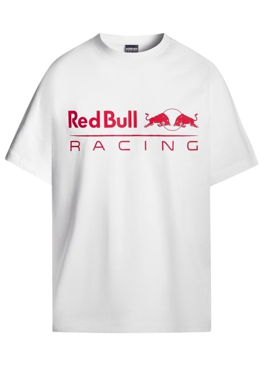 Тениска Pepe Jeans x Red Bull Racing с лого 2025, памук, бяла, Бял