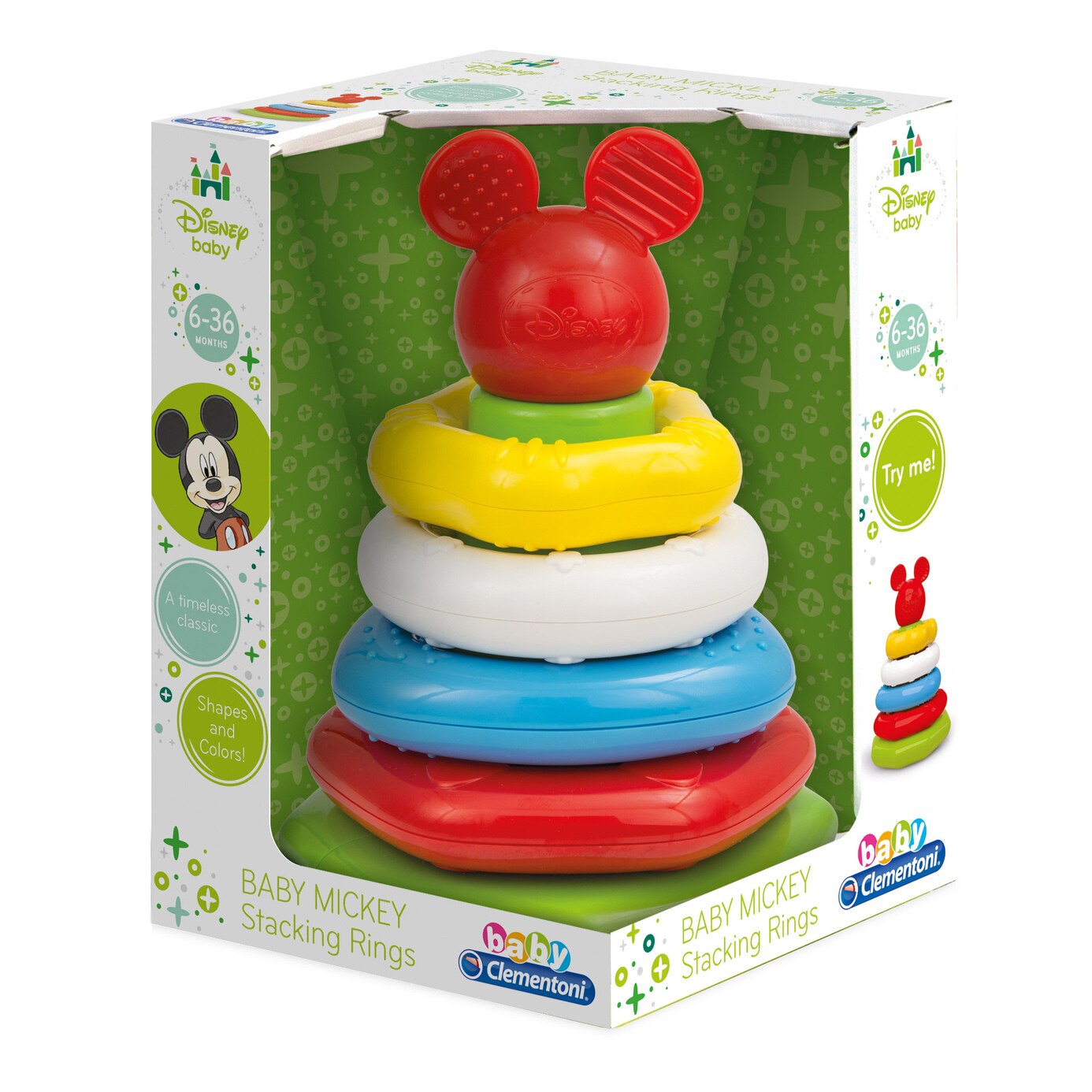 Jucarie Clementoni, Piramida cu inele Mickey Mouse