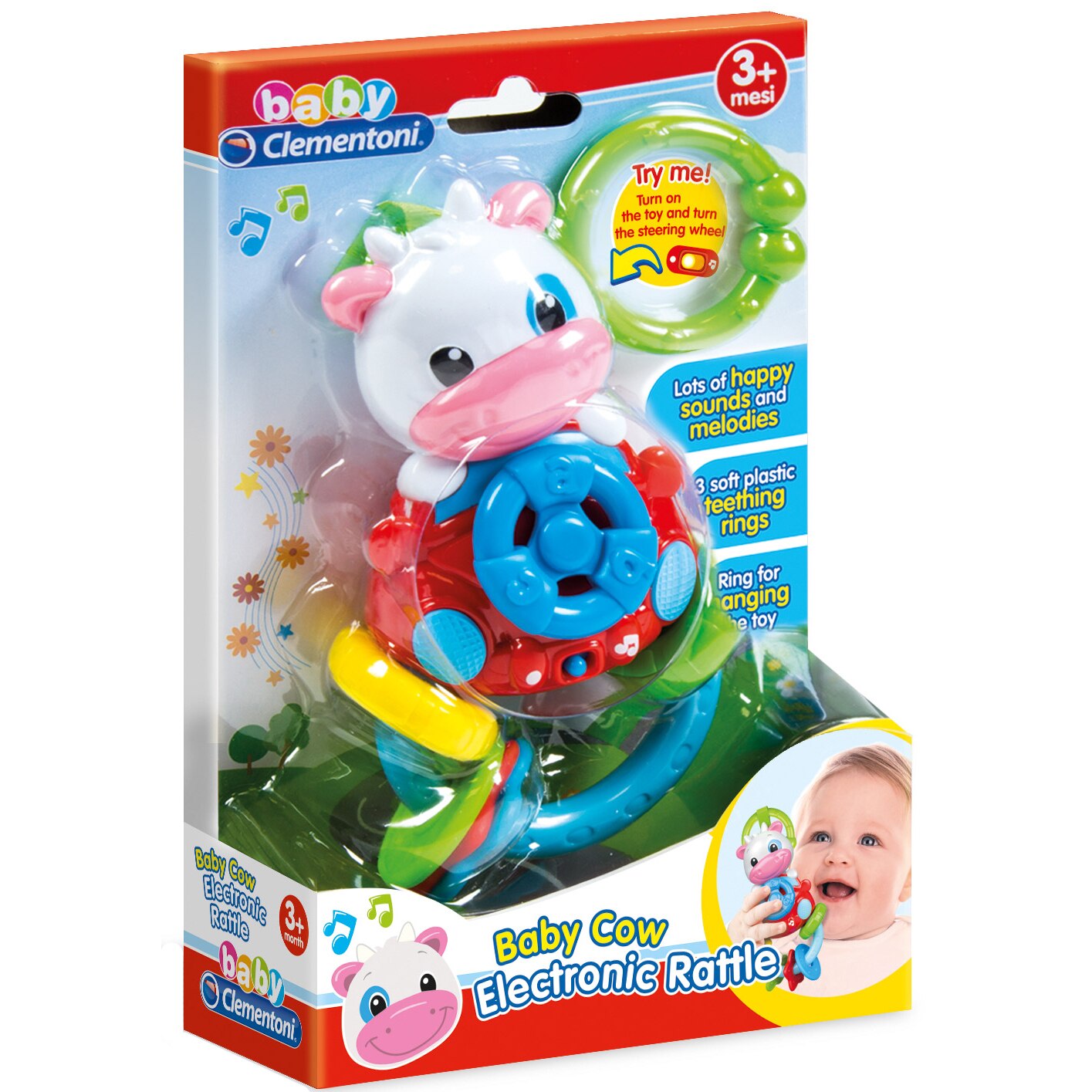 Zornaitoare Baby Clementoni - Vacuta cu sunete