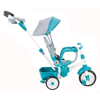 Tricicleta Little Tikes - Perfect Fit 4 in 1, Turcoaz Tricicleta Little Tikes - Perfect Fit 4 in 1, Turcoaz
