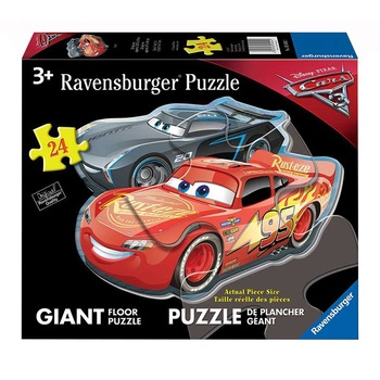 Puzzle Ravensburger podea - Disney Cars, 24 piese Puzzle Ravensburger podea - Disney Cars, 24 piese