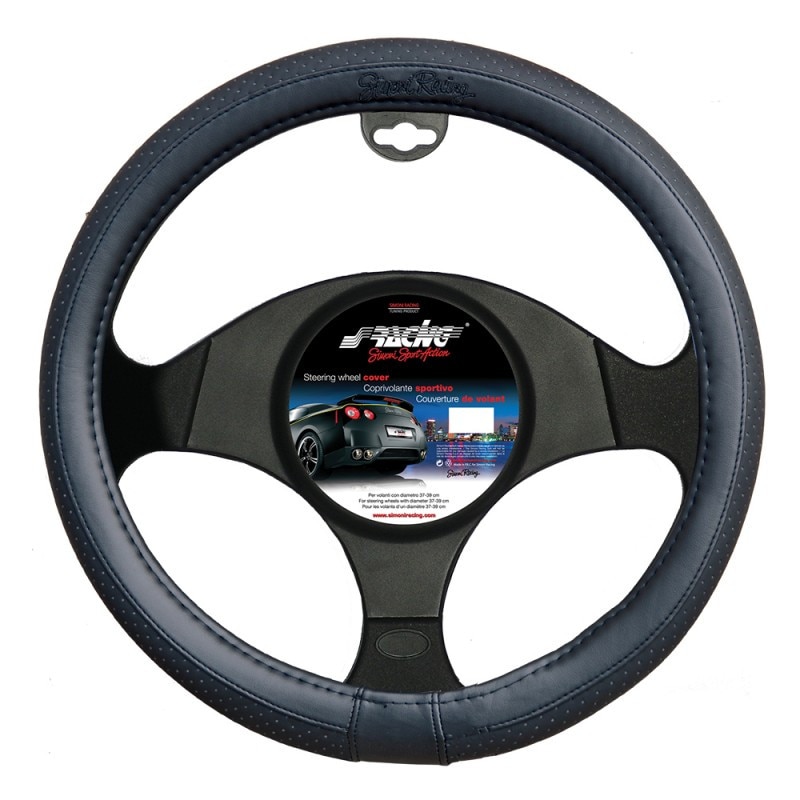 Husa volan universala, marca Simoni Racing, model Total black