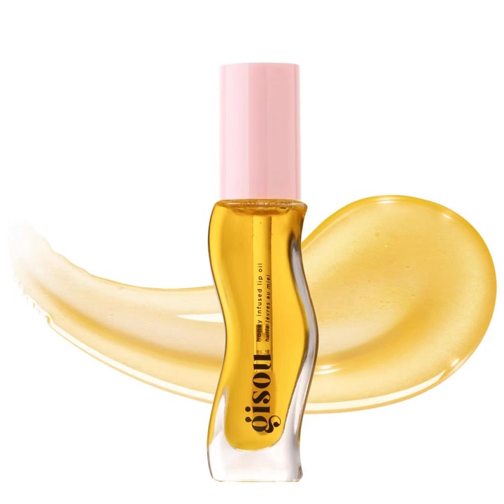 Luciu de buze, Gisou, Ulei de protectie a buzelor cu miere, 05honey gold