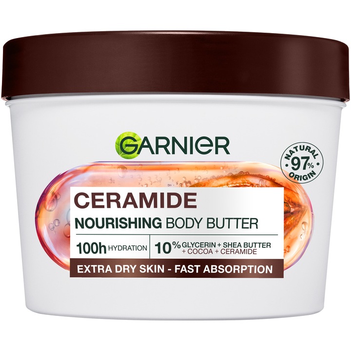 Unt de corp Garnier Body Superfood Ceramide hidratant, 380 ml