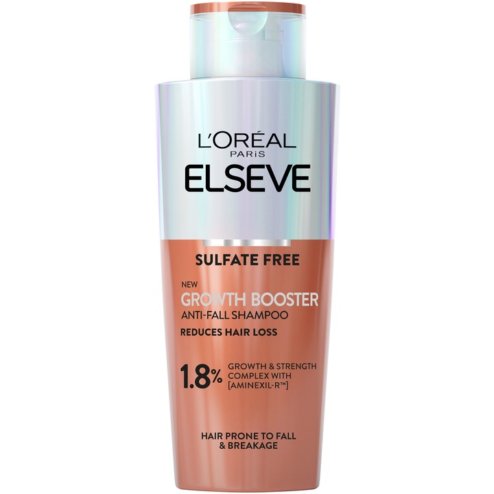 Шампоан L'Oreal Paris Elseve Growth Booster против косопад, 1,8% Aminexil Complex, 200 мл