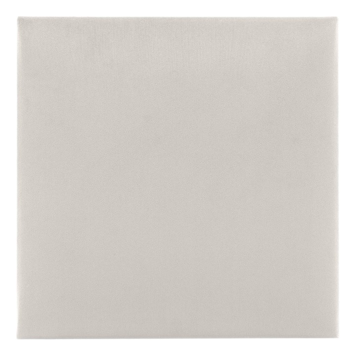 Kárpitozott panel 3D faldekorációhoz, 50 x 50 cm Krém
