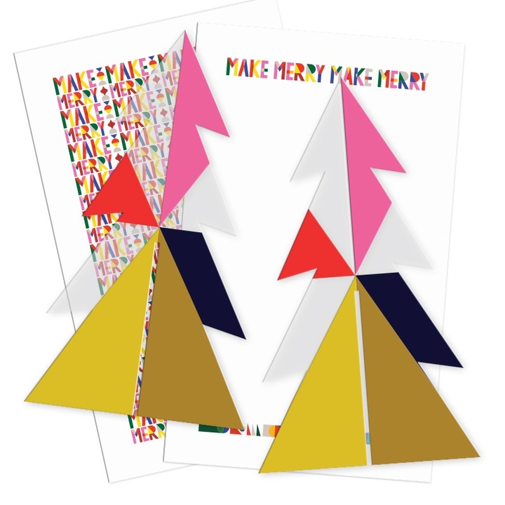 Коледна украса Jajala, шаблон за коледна елха, многоцветен, 11x20 см