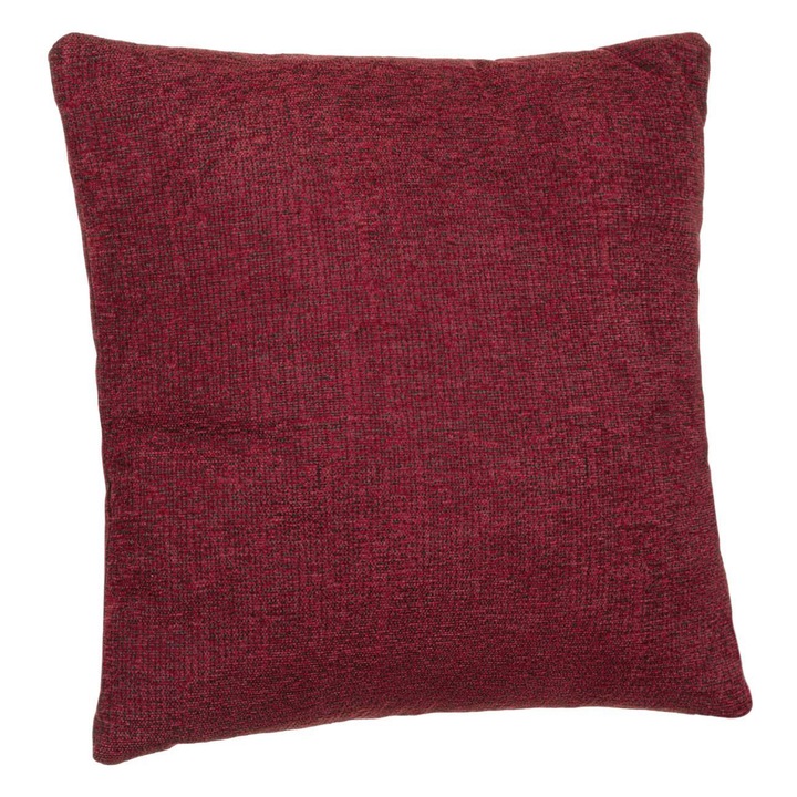 Perna Decorativa Chenille Bordo pentru Canapea 52x52cm