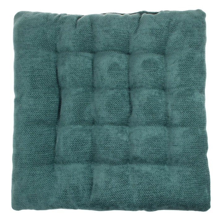 Zöld Zsenília Dísz Ülőpárna 38x38cm