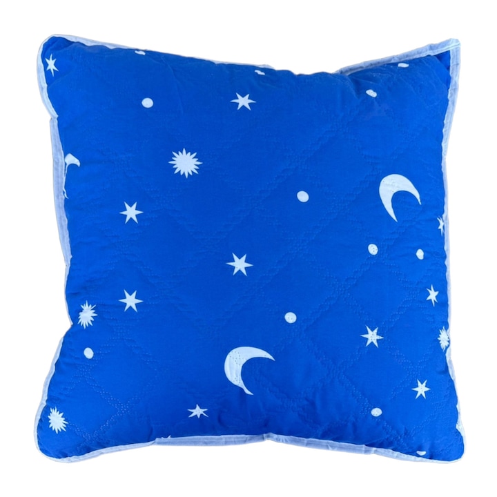 Steppelt párna Csillag és Hold mintás 70x70 cm, Kék