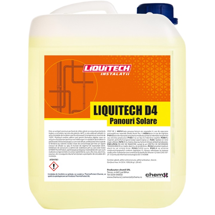 LIQUITECH D4 napelem tisztító vízkőoldó szer 5KG