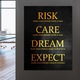 Първокласна картина на платно, LuxCanva® F1035, Мисълта на победителя, 90 X 120 CM, 100% памучно платно 400g/m2, дървена рамка, мотивация, мечтаене, риск, състрадание, всекидневна, офис, живи цветове