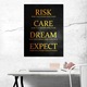 Първокласна картина на платно, LuxCanva® F1035, Мисълта на победителя, 90 X 120 CM, 100% памучно платно 400g/m2, дървена рамка, мотивация, мечтаене, риск, състрадание, всекидневна, офис, живи цветове