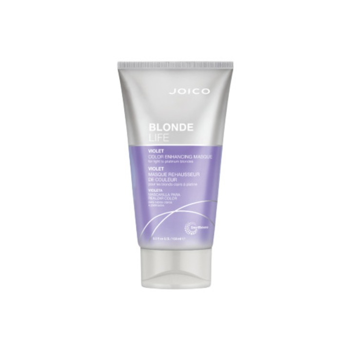 Masca de par blond Joico Blonde Life Color Enhancing Masque, nuanta Violet, 150ml