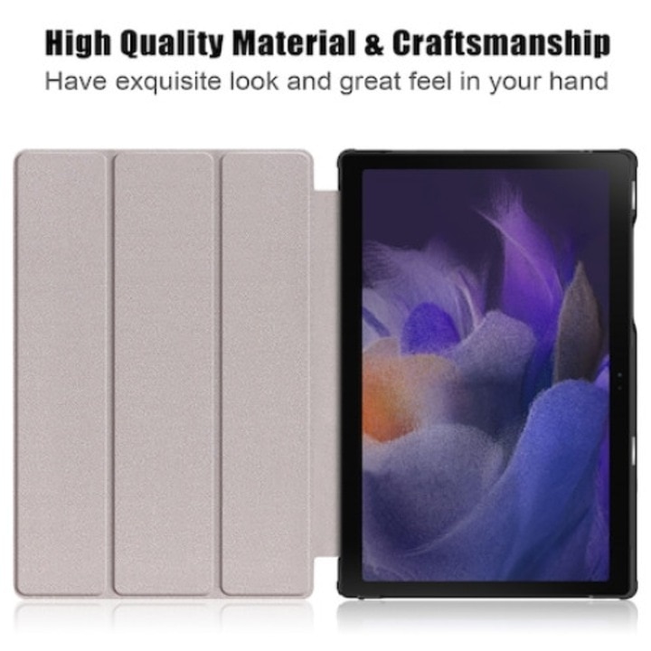 Husa de protectie pentru tableta, ultra-subtire, pentru Samsung Tab A8 10, 5 inchi (2021) SM-X200 / X205 / X207, functie stand trezire pana la somn, Graffiti