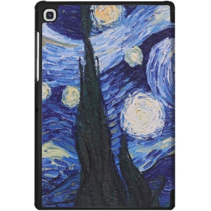 Husa de protectie pentru tableta, ultra-subtire, pentru Samsung Tab A8 10, 5 inchi (2021) SM-X200 / X205 / X207, functie stand trezire pana la somn, Moon Light