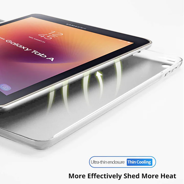 Husa de protectie pentru tableta, ultra-subtire, pentru Samsung Tab A8 10, 5 inchi (2021) SM-X200 / X205 / X207, functie stand trezire pana la somn, Moon Light