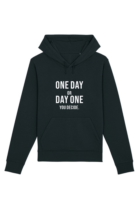 Hanorac Barbati Ronic X, 80% Bumbac - 20% Poliester, Interior French Terry, Gluga, Negru