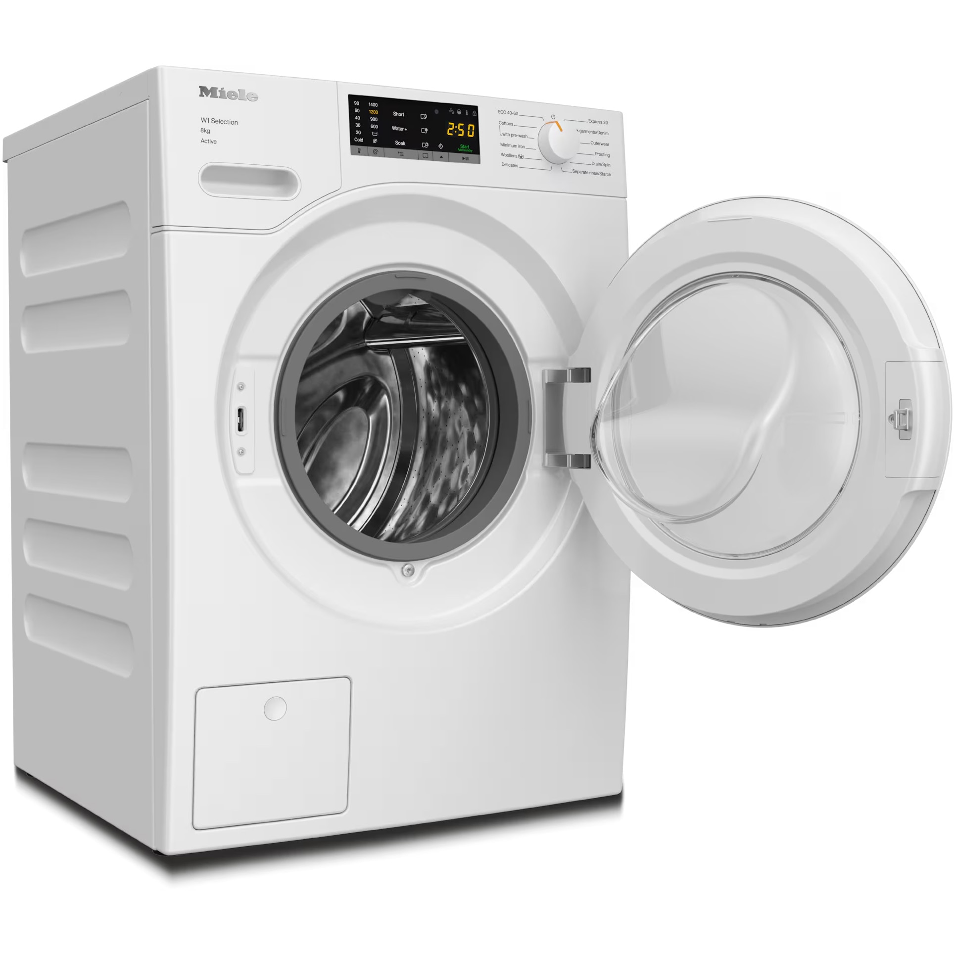 Masina de spalat rufe Miele WSA123 WCS, 8 kg , 1400 rpm, Clasa A, CapDosing, AddLoad, Alb