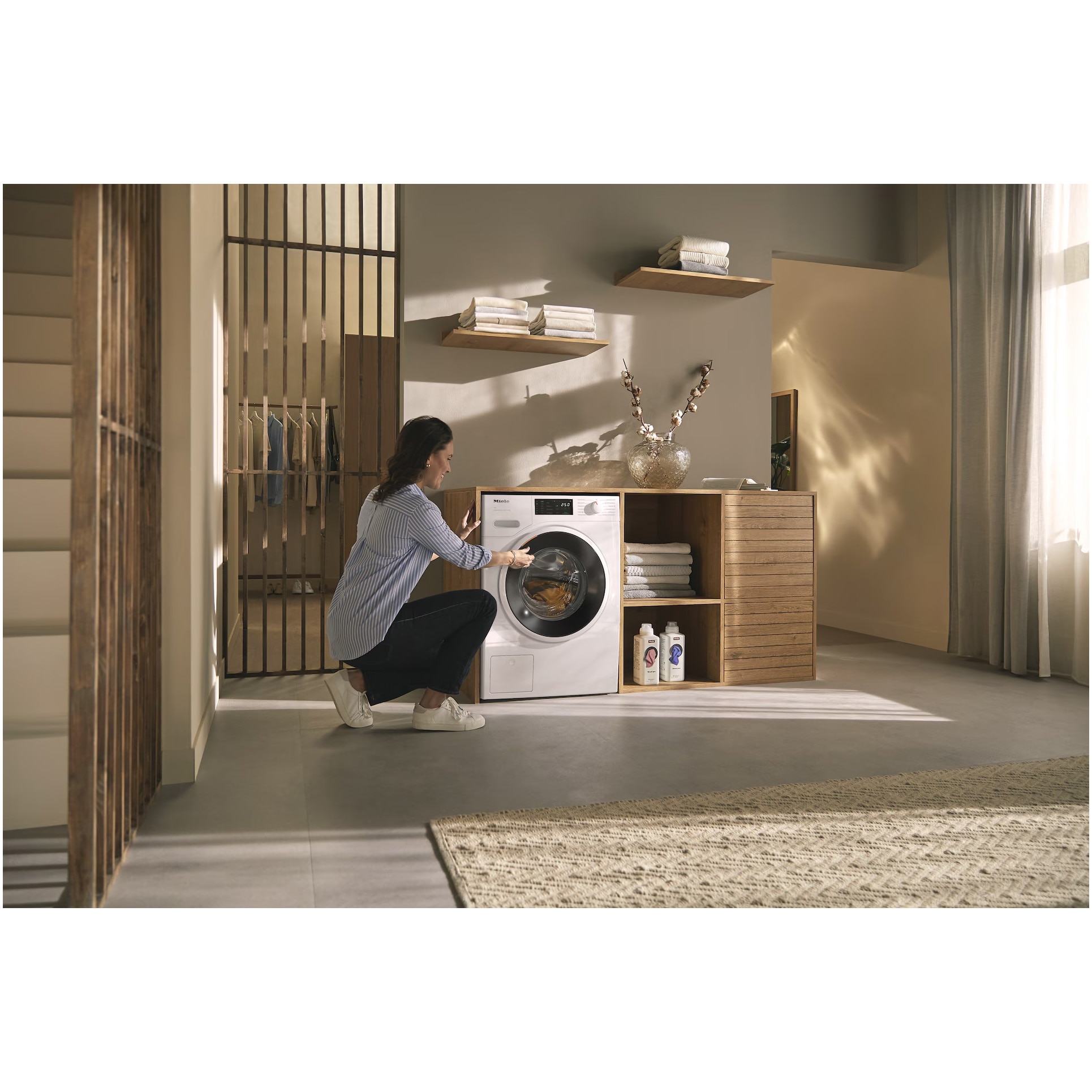 Masina de spalat rufe Miele WWD 380 WCS, 9 kg, 1400 rpm, Clasa A, SteamCare, QuickPowerWash, Miele@home, Alb