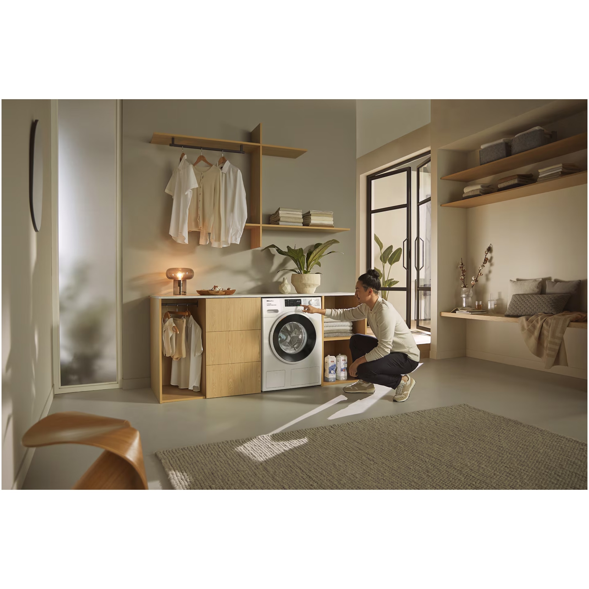Masina de spalat rufe Miele WSG 883 WCS, 9 kg, 1400 rpm, Clasa A, SteamCare, Dozare automata, QuickPowerWash, Alb
