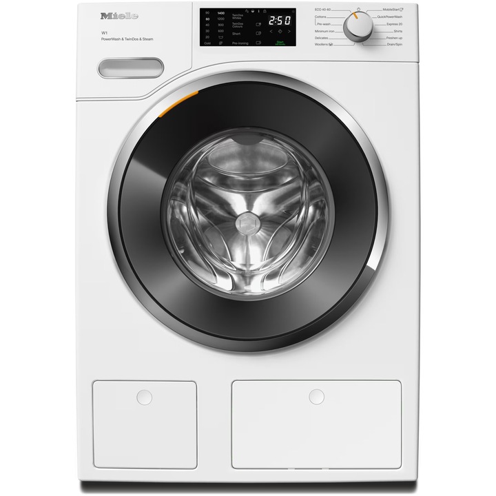 Masina de spalat rufe Miele WWG 880 WCS, 9 kg, 1400 rpm, Clasa A, SteamCare, Dozare automata, QuickPowerWash, Alb