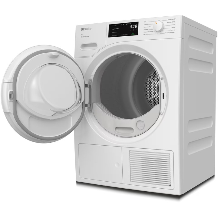 Сушилня Miele TWC 640 WP, 8 кг, Клас C, DirectSensor, Miele@home, Технология EcoDry FragranceDos, Бял