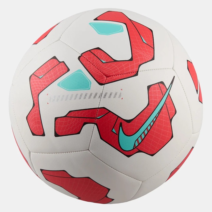 Minge fotbal Nike Pitch FA24, marimea 5, alb/rosu