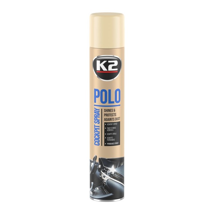 Autóbelső tisztító spray, K@ Wanilia, 750ml, műanyagra és gumira