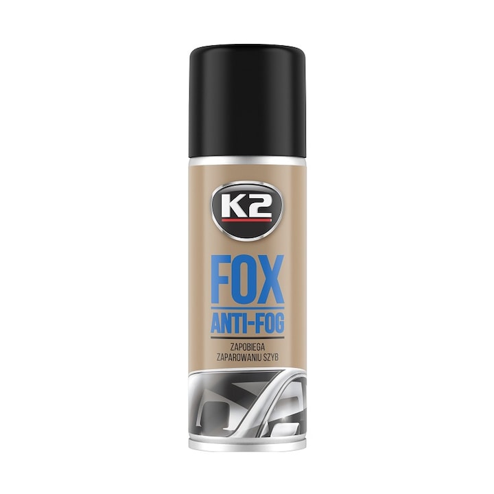 K2 Fox páramentesítő spray ablakokra, 150ml, könnyű alkalmazás, multifunkcionális, átlátszó