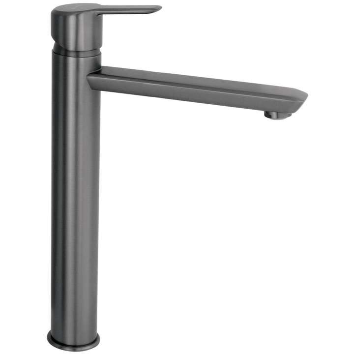 Deante Arnika magas mosogató csaptelep, Matt Titanium