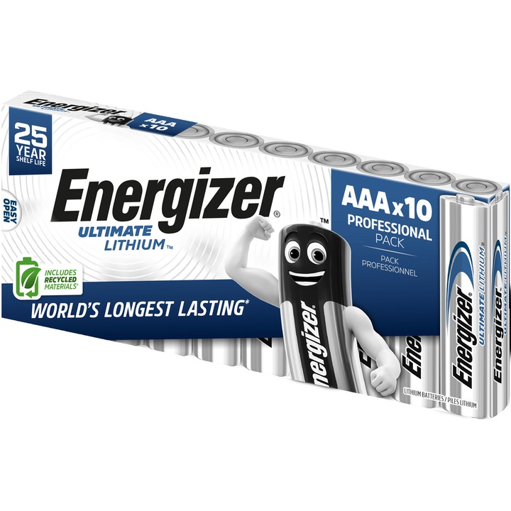 Baterii Energizer Ultimate Lithium AAA, 10 buc