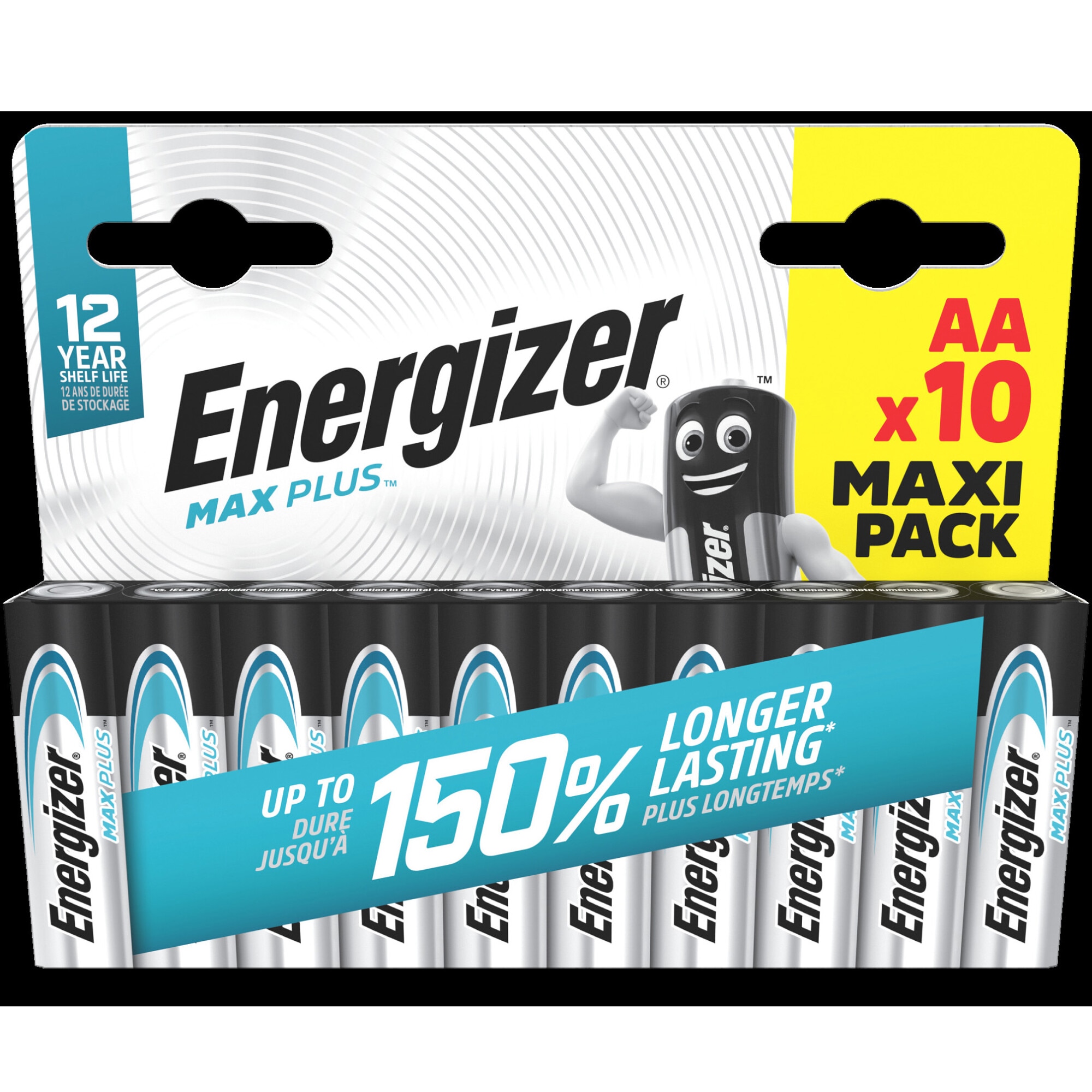 Baterii Energizer Alkaline Max Plus AA, 10 buc