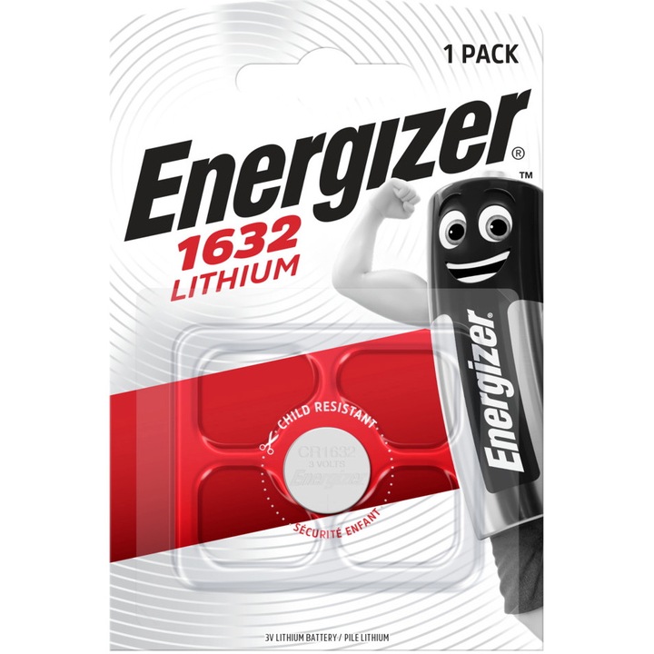 Baterie Energizer Lithium CR1632, 1 buc