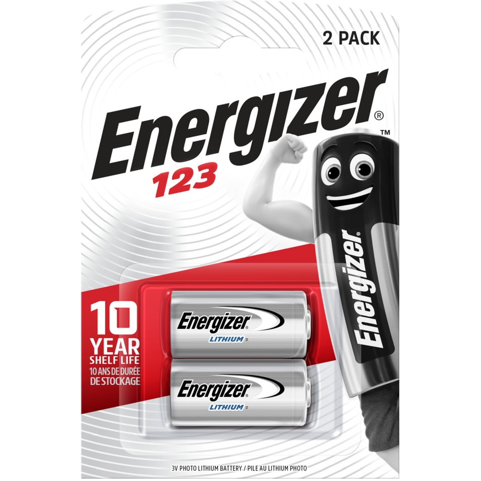 Baterii Energizer Lithium 123, 2 buc