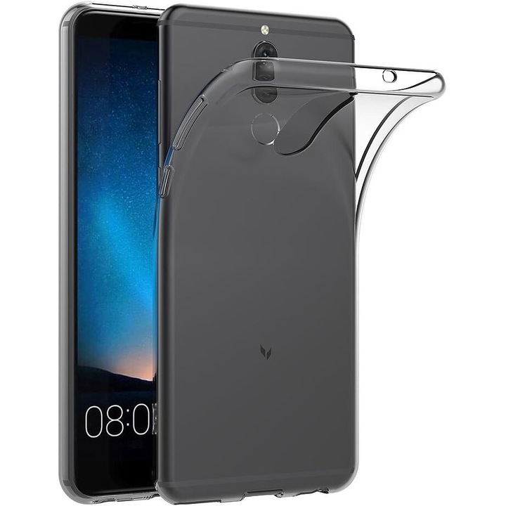 Калъф, съвместим с Huawei Mate 10 lite, ултра тънък, мек TPU удароустойчива защита - Прозрачен